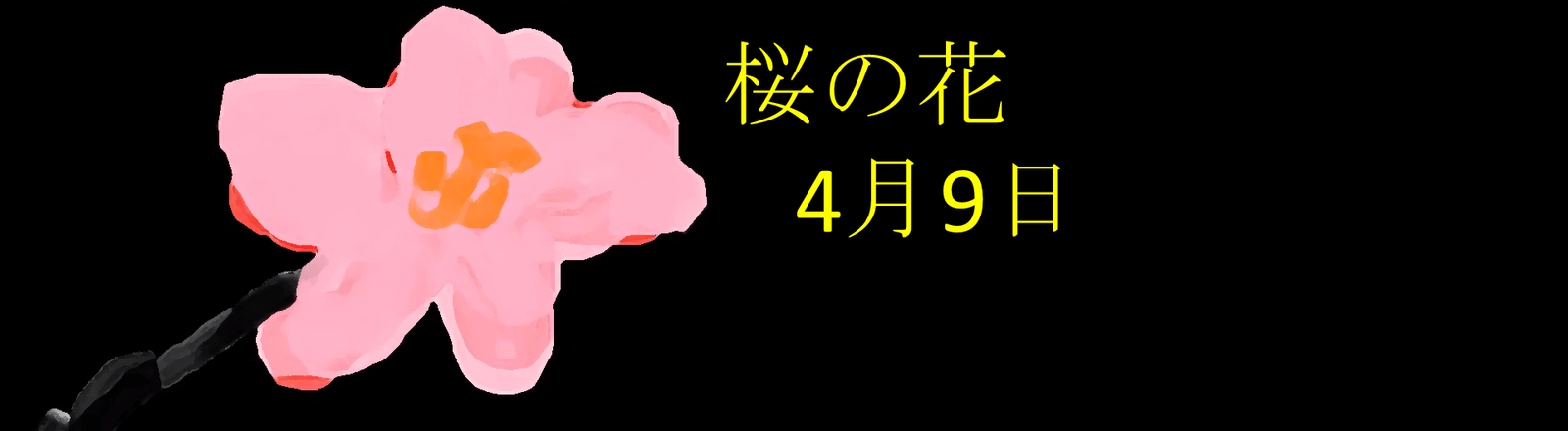 桜の花4月9日